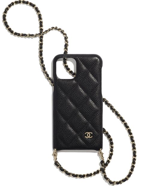 chanel phone holder with chain|chanel phone case with chain.